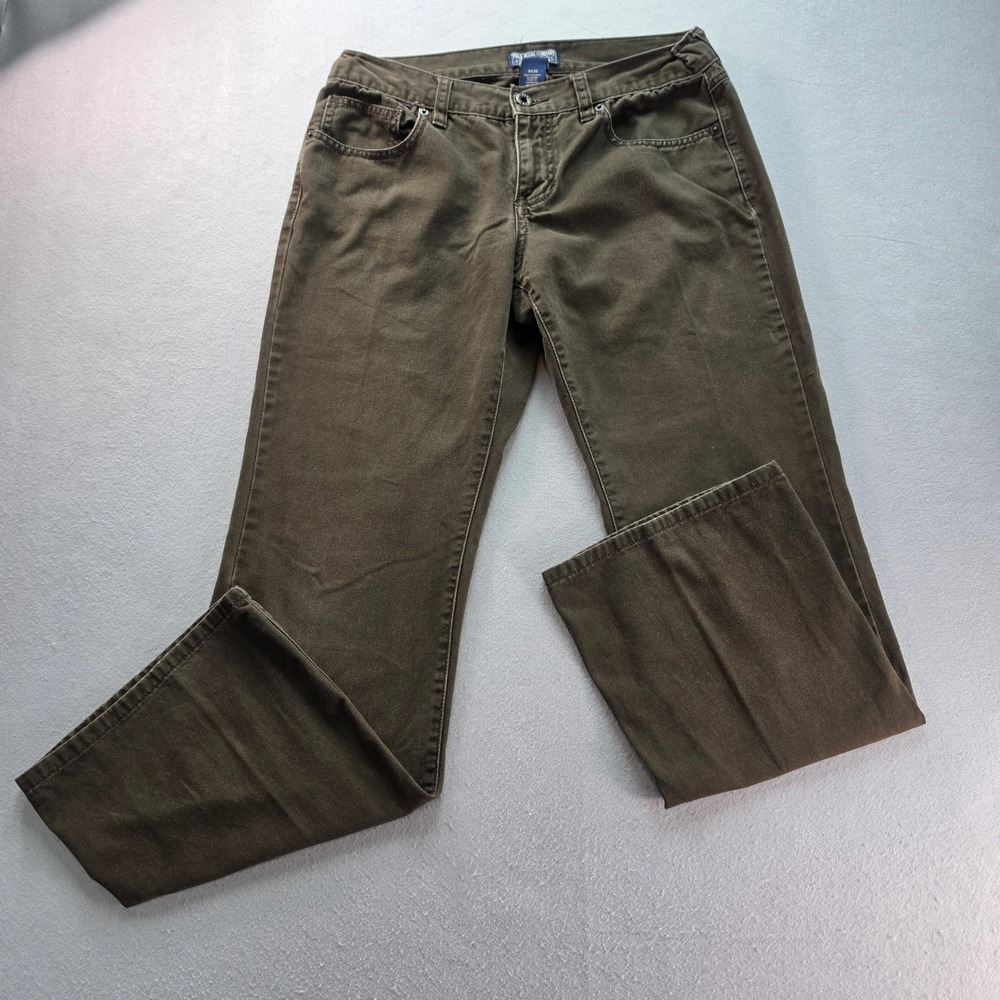 Polo Jeans Co Ralph Lauren Olive Green Straight Leg Pants Womens 8x30
